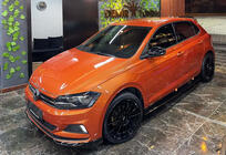 Volkswagen Polo 2017- Przedni splitter DPT V-1 (Czarny Połysk) zdjęcia 1