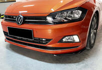 Volkswagen Polo 2017- Przedni splitter DPT V-2 (Czarny Połysk) zdjęcia 1