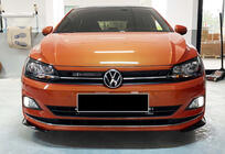 Volkswagen Polo 2017- Przedni splitter DPT V-2 (Czarny Połysk) zdjęcia 2