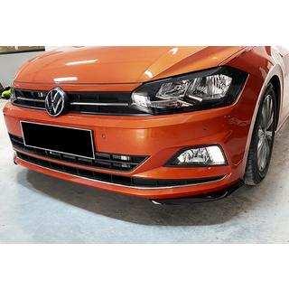 Przedni splitter DPT V-2 (Czarny Połysk) Volkswagen Polo 2017- zdjęcia 1