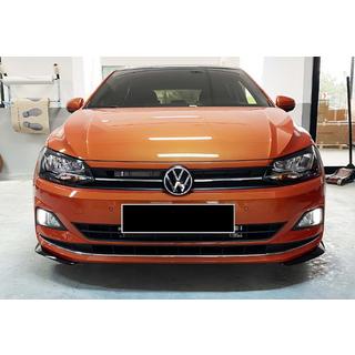 Przedni splitter DPT V-2 (Czarny Połysk) Volkswagen Polo 2017- zdjęcia 2