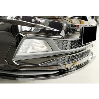 Przedni splitter DPT V-1 (do GTI, Czarny Połysk) Volkswagen Polo 2017- zdjęcia 3