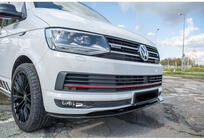 Volkswagen T6 2015-2024 Przedni splitter DPT (Czarny Połysk) zdjęcia 1