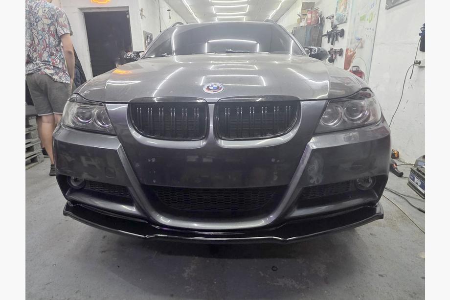 BMW 3 Series E90/E91 2005-2011 Nerki M-Look (do E-90/91, 2005-2008, Czarny Połysk) Zdjęcia 8