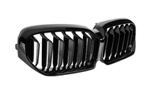 BMW Seria 5 G30/G31 2017–2023 Grille nerki M-Look (2021-2023, czarny połysk) Bez kamery zdjęcia 5