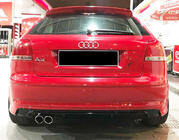 Audi A3 2003-2012 Dyfuzor Tylny DPT (2005-2008, Coupe, Czarny Połysk) zdjęcia 1