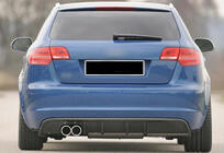 Audi A3 2003-2012 Dyfuzor Tylny DPT (2008-2010, Czarny Polysk) zdjęcia 3