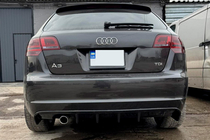 Audi A3 2003-2012 Dyfuzor Tylny DPT (2008-2010, Czarny Polysk) zdjęcia 6