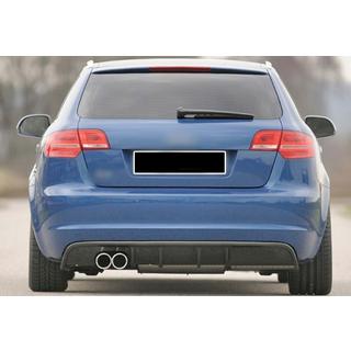 Dyfuzor Tylny DPT (2008-2010, Czarny Polysk) Audi A3 2003-2012 zdjęcia 3