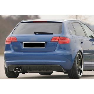 Dyfuzor Tylny DPT (2008-2010, Czarny Polysk) Audi A3 2003-2012 zdjęcia 4