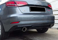 Audi A3 2012-2020 Dyfuzor tylny DPT (HB, 2017-2020, czarny połysk) zdjęcia 3