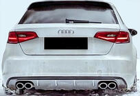Audi A3 2012-2020 Dyfuzor Tylny DPT V-1 (2012-2016, HB, Czarny Połysk) zdjęcia 2