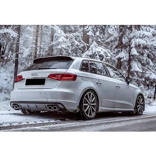 Dyfuzor Tylny DPT V-1 (2012-2016, HB, Czarny Połysk) Audi A3 2012-2020 zdjęcia 1