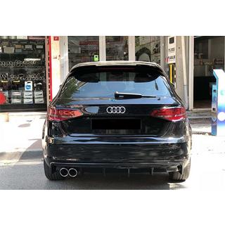Dyfuzor Tylny DPT V-2 (2012-2016, HB, Czarny Połysk) Audi A3 2012-2020 zdjęcia 1