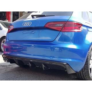 Dyfuzor Tylny DPT V-2 (2012-2016, HB, Czarny Połysk) Audi A3 2012-2020 zdjęcia 2