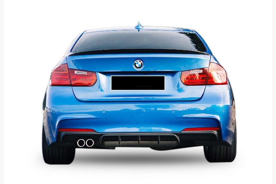 BMW 3 Series F30/F31 2012-2019 Dyfuzor Tylny DPT V-5 (do M-Performance, Czarny Połysk) Image