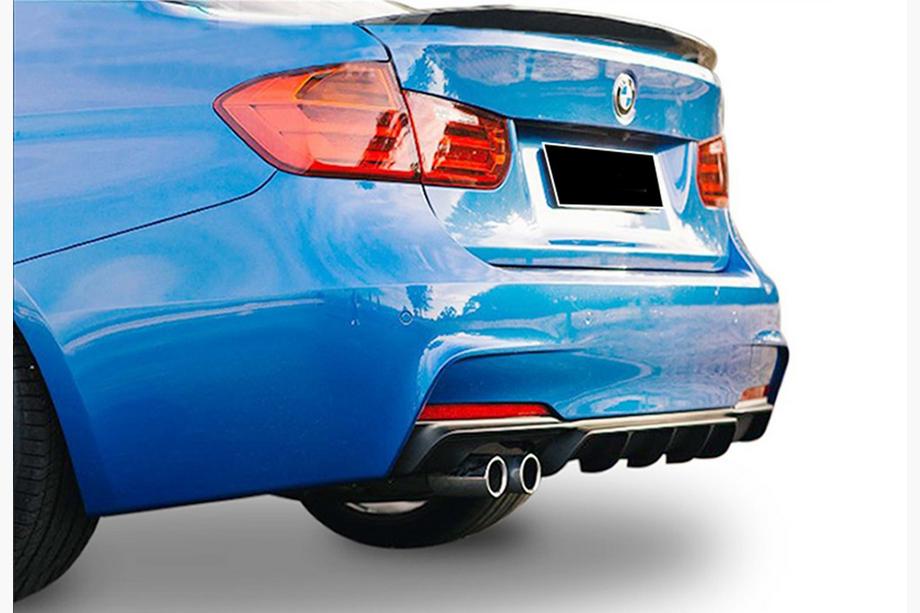 BMW 3 Series F30/F31 2012-2019 Dyfuzor Tylny DPT V-5 (do M-Performance, Czarny Połysk) Zdjęcia 2