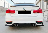 BMW 3 Series F30/F31 2012-2019 Dyfuzor Tylny DPT V-1 (do M3, Czarny Połysk) zdjęcia 1
