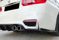 BMW 3 Series F30/F31 2012-2019 Dyfuzor Tylny DPT V-1 (do M3, Czarny Połysk) zdjęcia 6