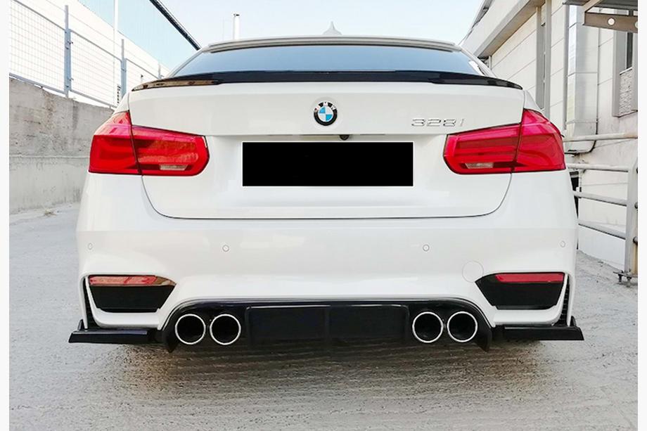 BMW 3 Series F30/F31 2012-2019 Dyfuzor Tylny DPT V-1 (do M3, Czarny Połysk) Image