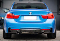 BMW 4 Series F32/F33/F36 2012-2020 Dyfuzor Tylny DPT V-1 (do M-Performance, Czarny Połysk) zdjęcia 1