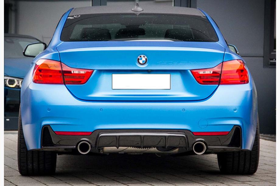 BMW 4 Series F32/F33/F36 2012-2020 Dyfuzor Tylny DPT V-1 (do M-Performance, Czarny Połysk) Image