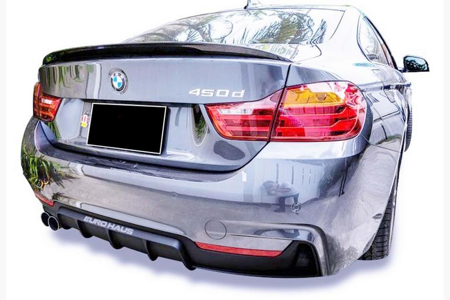 BMW 4 Series F32/F33/F36 2012-2020 Dyfuzor Tylny DPT V-3 (do M-Performans, Coupe, Czarny Połysk) Image