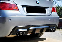 BMW 5 Series E60/E61 2003-2010 Dyfuzor Tylny DPT V-2 (do M-Sport, Czarny Połysk) zdjęcia 3