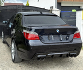 BMW 5 Series E60/E61 2003-2010 Dyfuzor Tylny DPT V-2 (do M-Sport, Czarny Połysk) zdjęcia 2