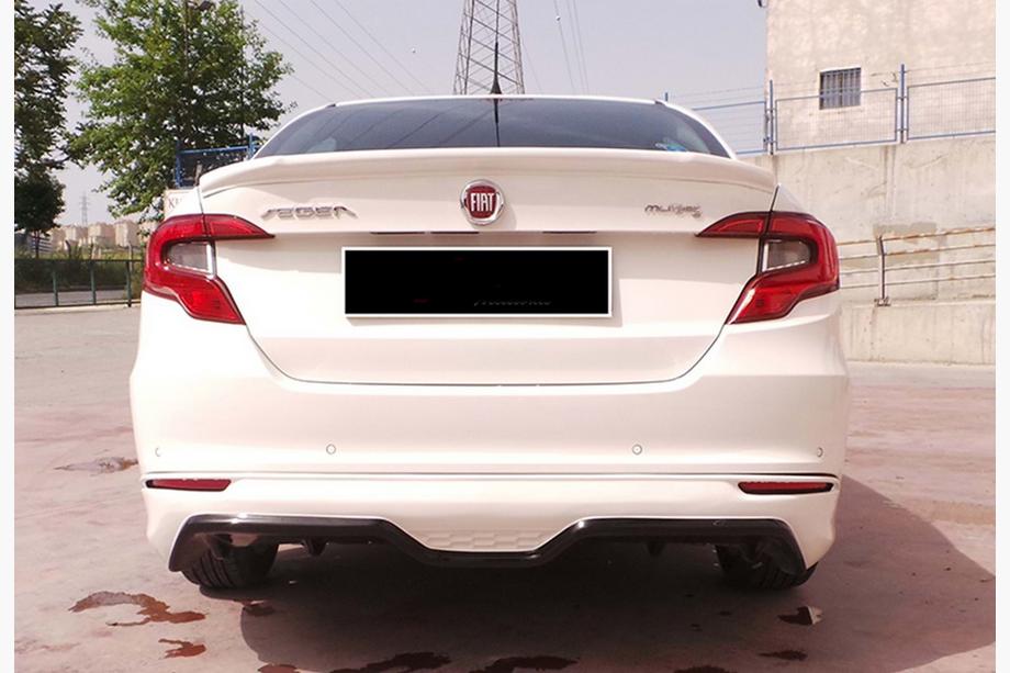 Fiat Tipo 2016- Dyfuzor Tylny DPT (SD, Czarny Połysk) Image