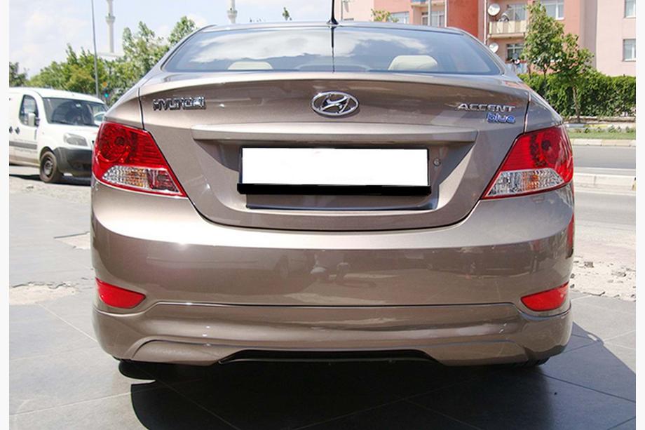 Hyundai Accent 2011-2017 Dyfuzor Tylny DPT (Czarny Połysk) Image