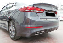 Hyundai Elantra (AD) 2015-2020 Tylny Dyfuzor DPT V-1 (Czarny Połysk) zdjęcia 1