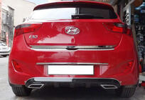 Hyundai I-30 2012-2017 Tylny Dyfuzor DPT V-1 (Czarny Połysk) zdjęcia 1