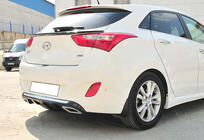 Hyundai I-30 2012-2017 Dyfuzor Tylny DPT V-2 (Czarny Połysk) zdjęcia 2