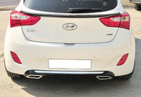 Hyundai I-30 2012-2017 Dyfuzor Tylny DPT V-2 (Czarny Połysk) zdjęcia 3