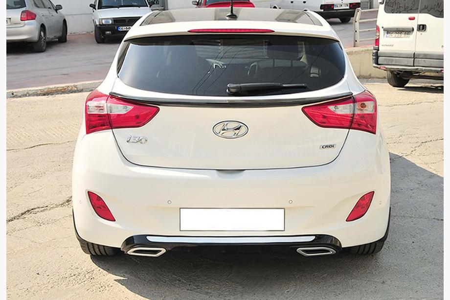 Hyundai I-30 2012-2017 Dyfuzor Tylny DPT V-2 (Czarny Połysk) Image