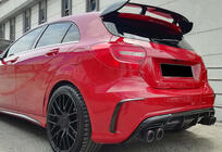 Mercedes A-class W176 2012-2018 Dyfuzor Tylny DPT (2012-2015, do Brabus, Czarny Połysk) zdjęcia 4