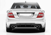 Mercedes C-class W204 2007-2015 Dyfuzor Tylny DPT (2011-2014, do AMG SD, Czarny Połysk) zdjęcia 3