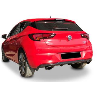Dyfuzor Tylny DPT V-3 (HB, Czarny Połysk) Opel Astra K 2016-2021