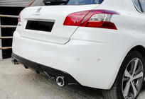 Peugeot 308 2014-2021 Dyfuzor Tylny DPT (HB, Czarny Połysk) zdjęcia 3