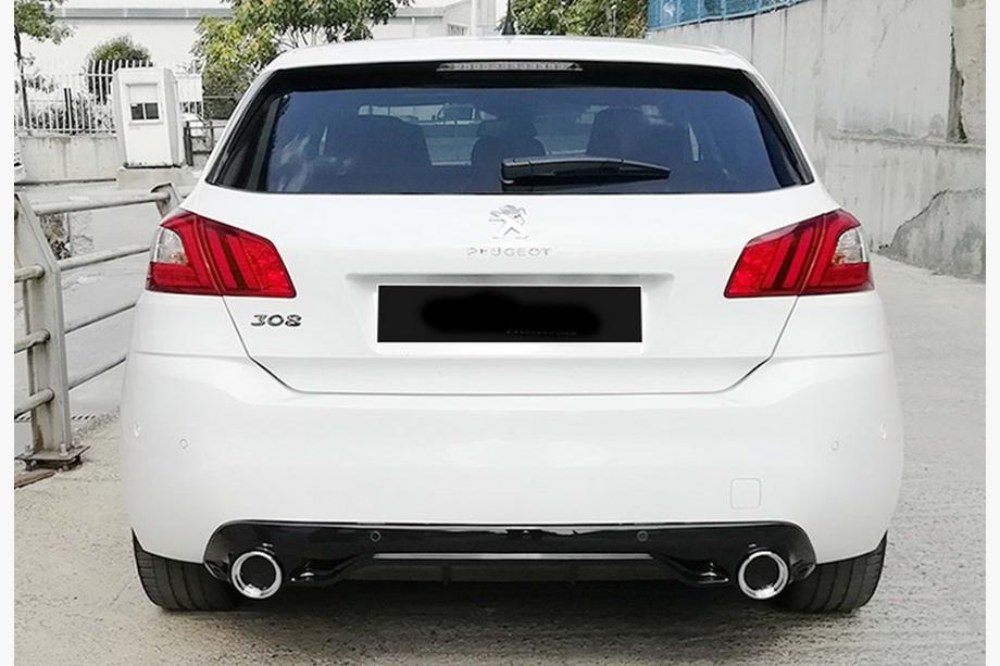 Peugeot 308 2014-2021 Dyfuzor Tylny DPT (HB, Czarny Połysk) Zdjęcia 5