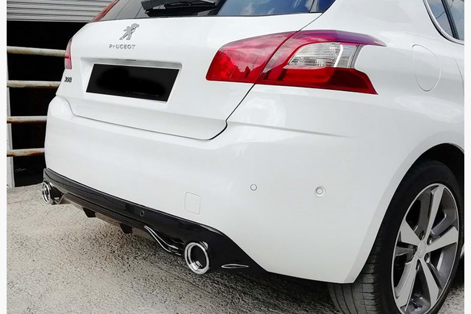 Peugeot 308 2014-2021 Dyfuzor Tylny DPT (HB, Czarny Połysk) Zdjęcia 3