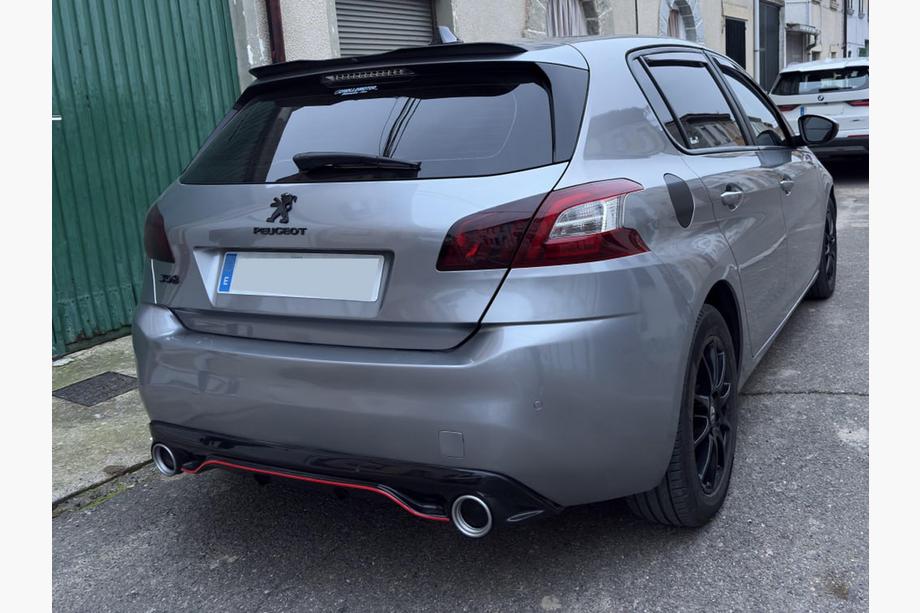 Peugeot 308 2014-2021 Dyfuzor Tylny DPT (HB, Czarny Połysk) Zdjęcia 2
