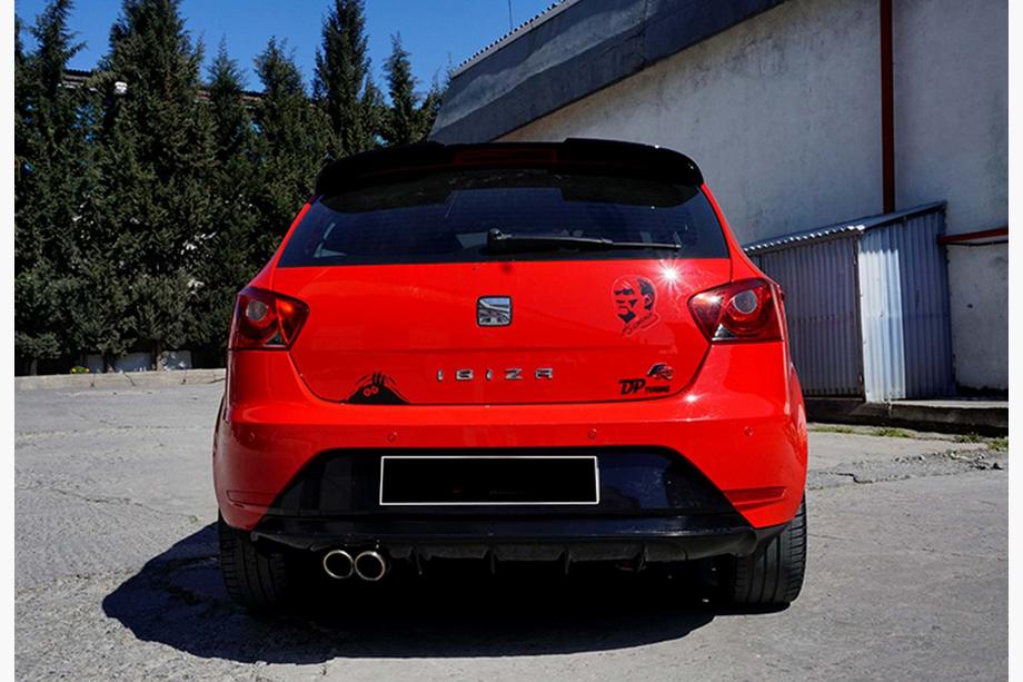 Seat Ibiza 2010-2017 Dyfuzor Tylny DPT (Czarny Połysk) Image