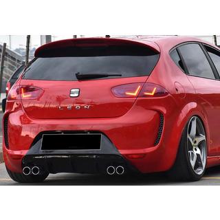Dyfuzor Tylny DPT V-1 (2009-2012, Czarny Połysk) Seat Leon 2005-2012 zdjęcia 1
