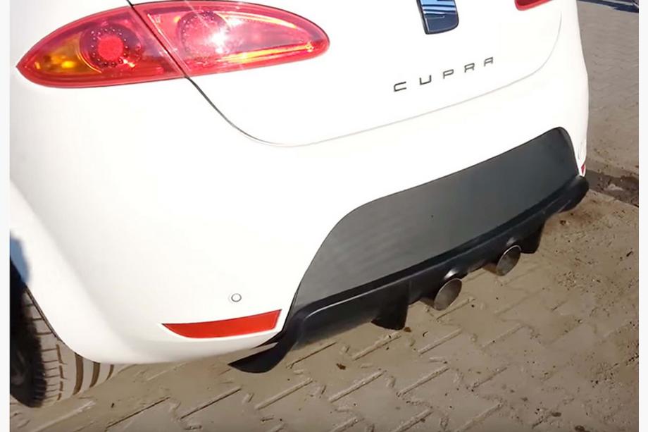 Seat Leon 2005-2012 Dyfuzor Tylny DPT V-2 (2009-2012, Czarny Połysk) Zdjęcia 2
