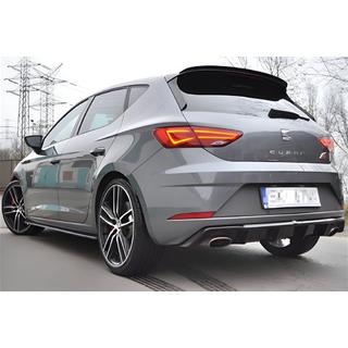 Dyfuzor Tylny DPT V-1 (2017-2020, Czarny Połysk) Seat Leon 2013-2020