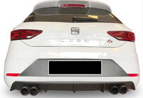 Seat Leon 2013-2020 Dyfuzor Tylny DPT V-3 (2017-2020, Czarny Połysk) zdjęcia 1
