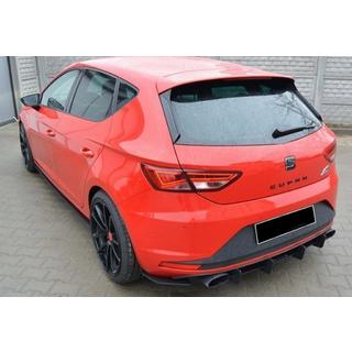 Dyfuzor Tylny DPT V-6 (2013-2016, Czarny Połysk) Seat Leon 2013-2020 zdjęcia 2