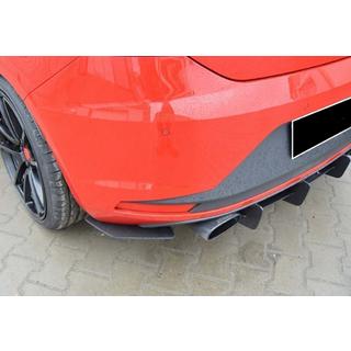 Dyfuzor Tylny DPT V-6 (2013-2016, Czarny Połysk) Seat Leon 2013-2020 zdjęcia 4